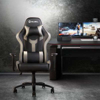 [Extra Rs 1250 Off] CELLBELL Multi-Functional Ergonomic Gaming Chair (Grey-Black)
