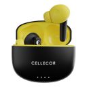 CELLECOR BroPods CB03-ACE TWS with 40 Hours Playtime, Automatic Pairing, HD Sound and 5.1V Bluetooth (Black-Yellow)...