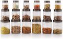 cello - 300 ml, 650 ml, 1200 ml Plastic Grocery Container (Pack of 18, Clear)...