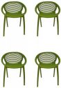 Cello Abacus Chair Set Pack of 4 - Green...