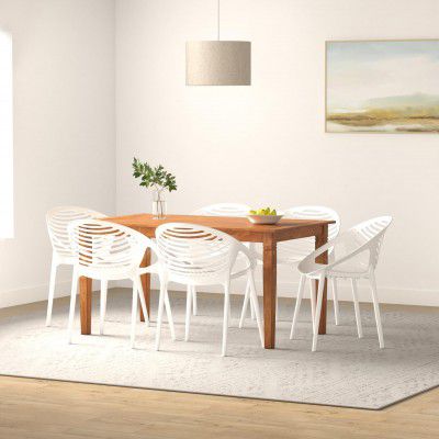 Cello Abacus Chair Set Pack of 6 - White