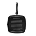 Cello Aluminium Non Stick Grill Pan Square Black- Gas Stove Compatible Only , Maroon...