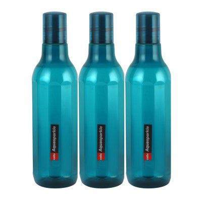 CELLO Aqua Sparkle Bottle Set of 3, 1000ml, Green 
