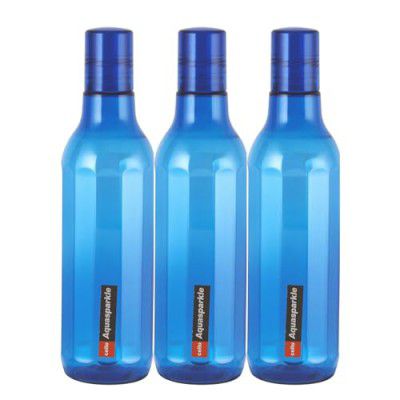 CELLO Aqua Sparkle Bottle Set of 3, 1000ml, Blue