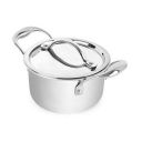 Cello Armour Induction Base Tri-Ply Casserole with Stainless Steel Lid, Food Capacity - 1.6 Litre, 16cm...