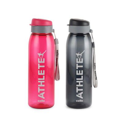 CELLO Athlete Bottle with Flip Top Lid - 800ml, ( Set of 2 )