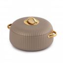 CELLO Aurum Luxury Inner Stainless Steel Insulated Hot-Pot 1250ml, Brown...