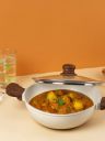 Cello Beige Aluminium Castello Die Cast Induction Kadai With Glass Lid...