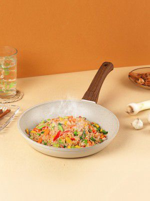 Cello Beige Aluminium Castello Die Cast Induction Taper Frying Pan