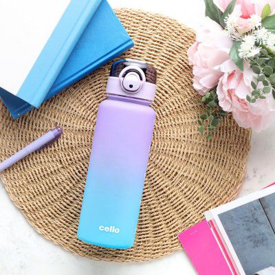 CELLO Buzz Large Sipper Water Bottle, 1160ml Sea Green Purple