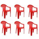Cello Capri Arm Chair (Red, Set of 6)...