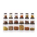 CELLO Checkers Kitchen Storage Container Box Set of 18 Pcs Brown (6x300ml, 6x650ml, 6x1200ml)...