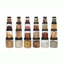 Cello Checkers Pet Plastic Airtight Canister Set | 300ml x 6, 650ml x 6, 1200 x 6, 2000 x 6, Set of 24...