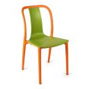 Cello Cheer Chair (Green and Orange, Set of 6) | Strong and Durable | Easy to Clean | Chair for Living Room, Bed Room, Kitchen, Office Room, Outdoor | 3 Years Warranty...