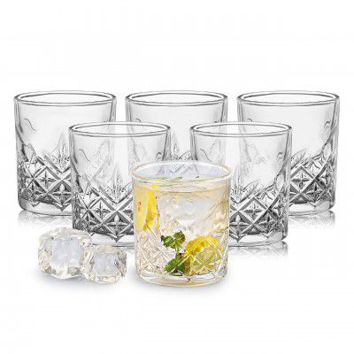CELLO Classix Glass Tumblers | Set of 6 | 215ml | Clear
