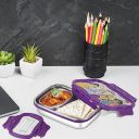 CELLO Click It Toons Big | 100% Food Grade | Leak Proof and Break Resistant | 2 Containers Lunch Box, 1024 ml, Violet...