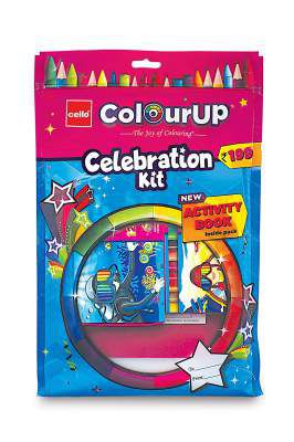 Cello Colour Up Celebration Kit - Mega Gift Pack, Colouring Kit with Activity Book
