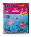 Cello ColourUp Peppa Pig Colouring Kit|12 Sketch Pens, 12 Plastic Crayons, Peppa Pig StencilHobby Stationery(CEL1011937)...