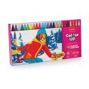 Cello ColourUp Plastic Crayons - Pack of 24 bright shades | Non-Toxic | Attractive adventure themed pack, ideal for gifting...