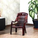 CELLO Comfort Plastic Relaxed Armchair, 1pc(Rosewood Brown)...