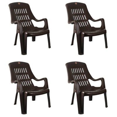 Cello Comfort Sit Set of 4 Chairs (Ice Brown)