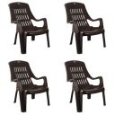 Cello Comfort Sit Set of 4 Chairs (Ice Brown)...