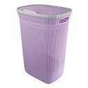 Cello Creta Laundry Bag/Basket with lid, Violet, 50 Ltrs....