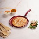 Cello Crown Induction Base Dosa Tawa 28 cm, Maroon...