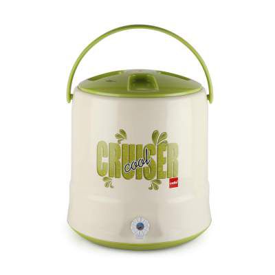Cello Cruiser Plastic Insulated Water Jug, 20 litres, Green