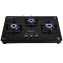 Cello Crysta Hob Top Cooktop 8MM Toughened Glass | High Efficient Brass Burners (3 Burners Automatic)...