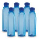 Cello Crystal PET Bottle Set, 1 Litre, Set of 6, Blue...