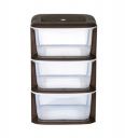 Cello Cuboid Storage Unit with 3 Drawers (Matt Brown)...