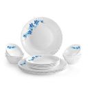 Cello Dazzle Opalware Dinner Set (18 Units, Blue Swirl)...