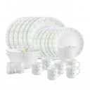 Cello Dazzle Series Tropical Lagoon Opalware Dinner Set | 28Pcs | White...