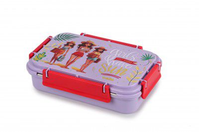 CELLO Delish Insulated Lunch Box, Violet | Inner Stainless Steel Compartment