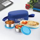 cello Double Treat Lunch Box with Jacket, 3 container 3 Containers Lunch Box (300 ml)...