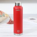 Cello Duro Top Double Wall Stainless Steel Water Bottle, 1 Piece, 750 ml, Red...