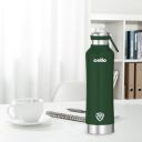 Cello Duro One Touch Insulated Flask | Hot and Cold Stainless Steel Water Bottle | Durable DTP Coating | 800 ml, Green...