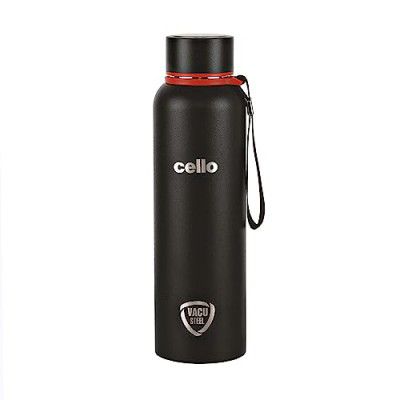 Cello Duro Tuff Stainless Steel Series Kent Flask, 750ml Black