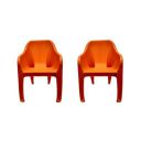 Cello Dynamo Chair Set Pack of 2 - Orange...