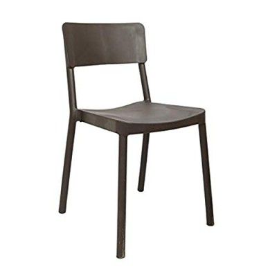 Cello Eskimo Cafeteria Set of 6 Chairs (Brown) | Strong and Durable | 3 Years Warranty