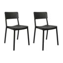 Cello Eskimo Chair Set Pack of 2 - Black...