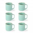 CELLO Estella Nexus Color Tropical Plain Mug Set of 6, 250ml, Blue | Big Mug |...