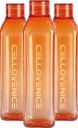 Cello Exclusive Edition Plastic Water Bottle 1000 ml PET Bottle (Pack of 3, Orange)...