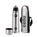 Cello Flip Style Stainless Steel Bottle, 500ml, Silver...