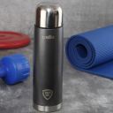 Cello Flipper Stainless Steel Vacuum Insulated Flask 500ml, Grey | Hot and Cold Water Bottle...