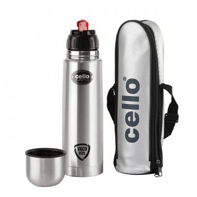 Cello Flipstyle Thermosteel Flask with Thermal Jacket, 1000ml