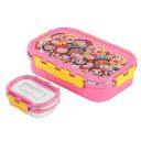 CELLO Fun Food Big | 100% Food Grade | Leak Proof and Break Resistant | 2 Containers Lunch Box, 1024 ml, Pink...