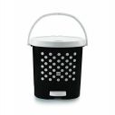 Cello Fusion Plastic Pedal Dustbin, Medium, Black...