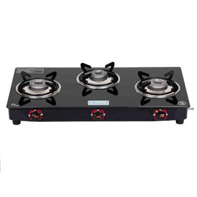 Cello Gem Premium 3 Burner Open Gas Cooktop
